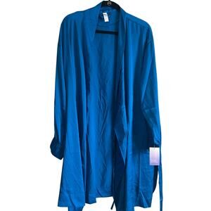Stars Above Women's Blue Satin Above the Knee Robe - Size XL/XXL - NWT